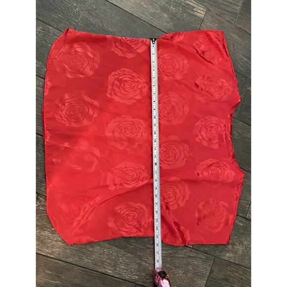 Red Rose VINTAGE NWT Mervyn’s Touche’ LA 80’s 90’s shirt Top M L ? - Picture 3 of 6